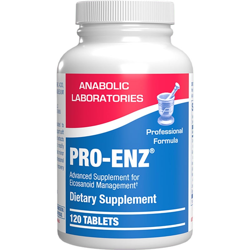 Anabolic Laboratories Pro ENZ Joint Support Supplement Clinical Formula Turmeric Boswellia Supplement for Joint Cartilage Mobility and Comfort Support Plus Eicosanoid Management with Proteolytic Enzymes 120 Servings - Image 1